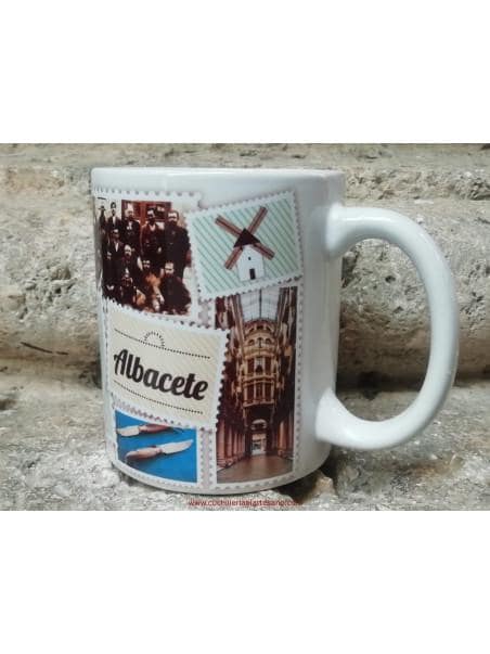 TAZA DE ALBACETE DE PORCELANA