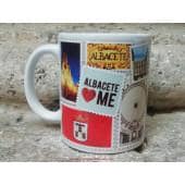 TAZA DE ALBACETE DE PORCELANA