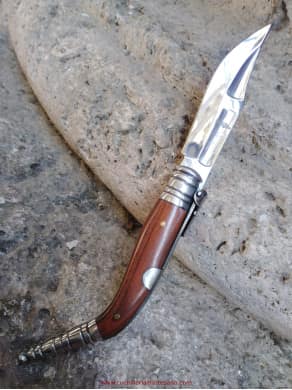 Penknife bandolier wood of rattle or of springs