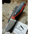 NOVEDAD CUCHILLO HOBBIT MIKARTA ROJA Y NEGRA PIEL J&V