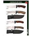 NOVEDAD CUCHILLO CAZA DOBLE MADERA