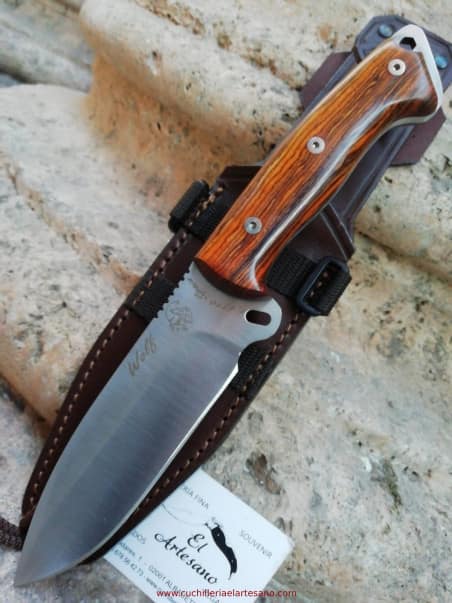 NOVEDAD CUCHILLO WOLF COCOBOLO J&V PIEL