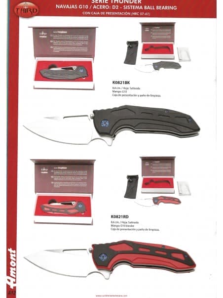 NOVEDAD NAVAJA THUNDER ACERO D2