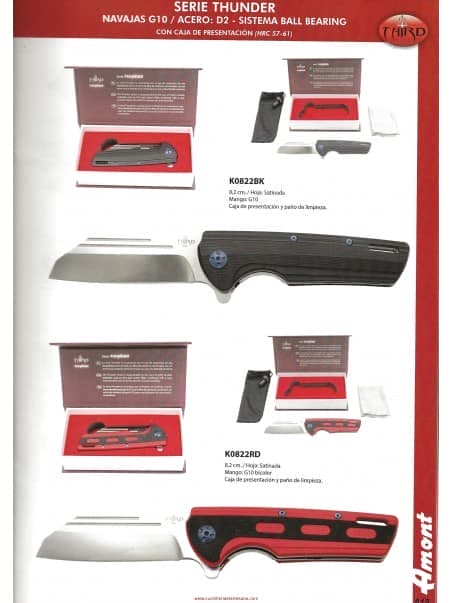 NOVEDAD NAVAJA SERIE THUNDER  G10 THIRD