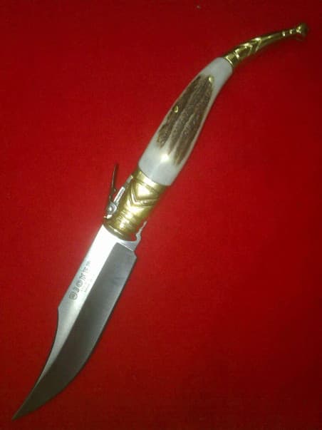 Penknife Joker stag and brass nº 00