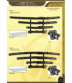 NOVEDAD SET DE 3 KATANAS NEGRO