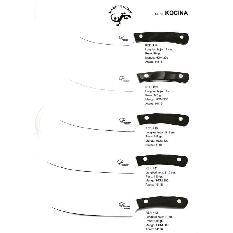 Cuchillo de Cocina Cocinero Salamandra KOCINA NITROGEN 18,5cm – Cuchillería  Moreno