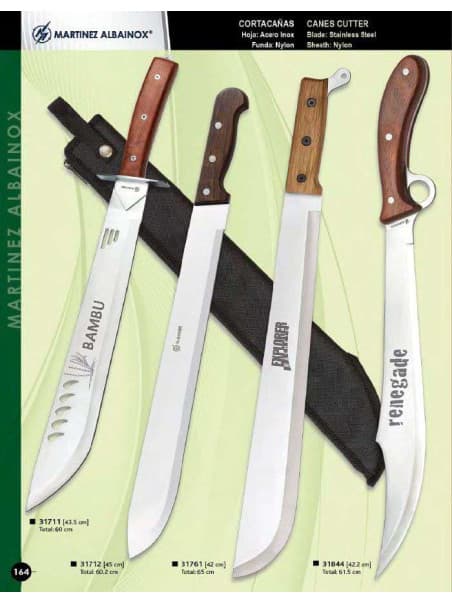 Venta de machetes Martinez Albainox, comprar machete Albainox