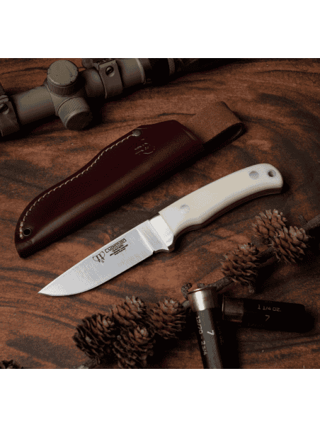 CUCHILLO CAZA CUDEMAN SAFARI 116-B MICARTA BLANCA