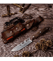 CUCHILLO DE CAZA CUDEMAN NESS WOLF 208-GC NOGAL COMPLETO
