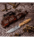 CUCHILLO CUDEMAN NESS WOLF 208-LC OLIVO COMPLETO