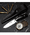 CUCHILLO DE CAZA CUDEMAN SUTHER 255-M MIKARTA NEGRA