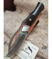 NOVEDAD CUCHILLO DAMASCO ÉBANO Y ACERO