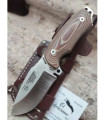 CUCHILLO DE CAZA CUDEMAN MINI BOINA VERDE 115-X MARRÓN