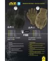 GUANTE TÁCTICO MECHANIX WEAR NEGRO-COYOTE