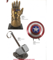 NOVEDAD GUANTE THANOS O MARTILLO DE THOR O ESCUDO CAPITAN AMERICA