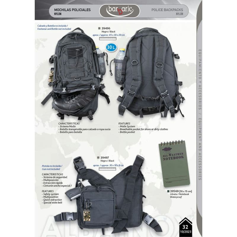 Cangurera Mochila Tactica Pierna Police Gear Cangurera Tactica