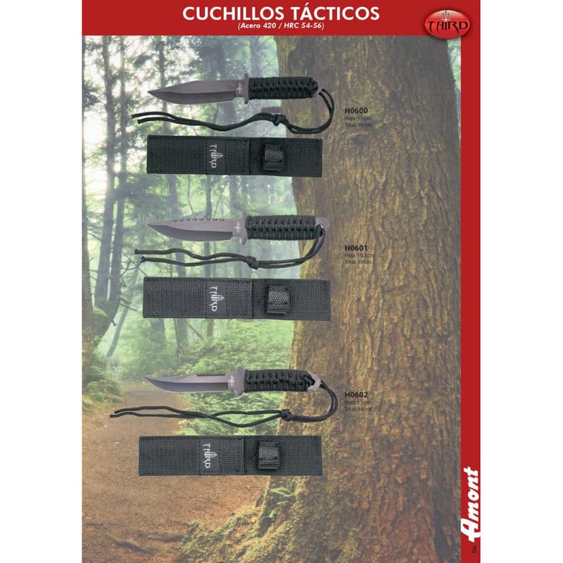 Cuchillo Tactico Negro Third Mercenario : 31,95 €