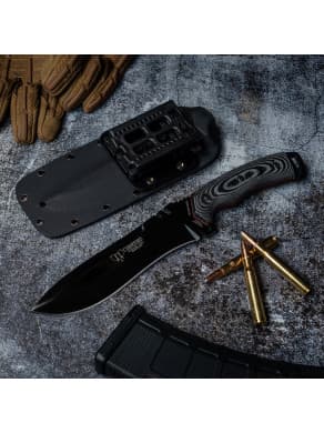 CUCHILLO BOINA VERDE CUDEMAN PAVONADO KYDEX 299-NK