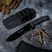 CUCHILLO BOINA VERDE CUDEMAN PAVONADO KYDEX 299-NK