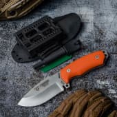 CUCHILLO MINI BOINA VERDE NARANJA KYDEX CUDEMAN
