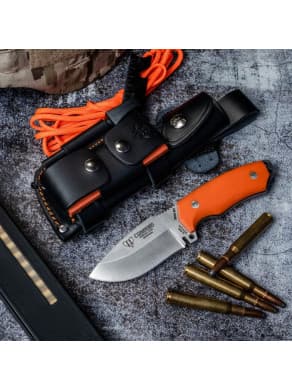 NOVEDAD CUCHILLO MINI BOINA VERDE COMPLETO NARANJA