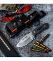 CUCHILLO MINI BOINA VERDE M.NEGRA COMPLETO CUDEMAN 115-BC
