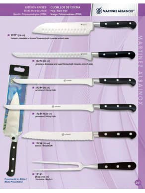 cuchillo de cocina forjados en acero
