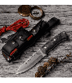 CUCHILLO BUSHCRAFTER NEGRO CUDEMAN 206-MC COMPLETO