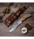 CUCHILLO DE CAZA CUDEMAN JJSK1 124-X MIKARTA MARRÓN