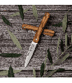 NAVAJA ESTILETE MINI VENDETTA OLIVO CUDEMAN 451-L