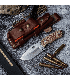 CUCHILLO CAZA CUDEMAN MINI BOINA VERDE 115-XC MARRÓN COMPLETO