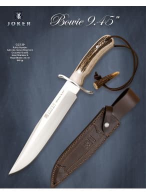 NOVEDAD CUCHILLO BOWIE 9,45 CIERVO JOKER