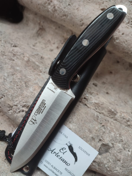 CUCHILLO CUDEMAN CÉSAR BOZAL MIKARTA NEGRA 123-M