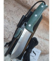 NOVEDAD CUCHILLO OSO YUTE VERDE CON PEDERNAL
