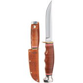 CUCHILLO KA-BAR HUNTER STACKED CUERO