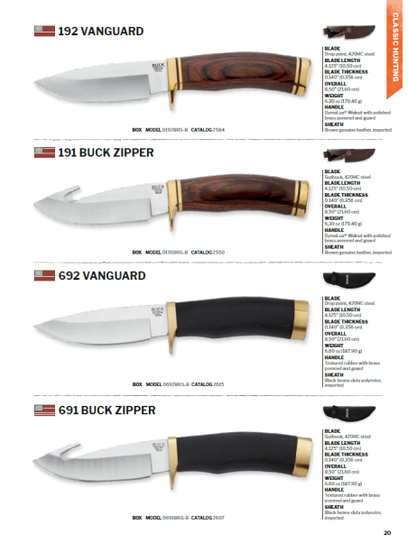 CUCHILLO CAZA DESOLLADOR BUCK