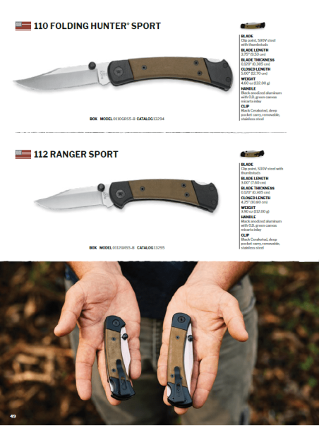 NAVAJA BUCK FOLDING HUNTER - RANGER SPORT