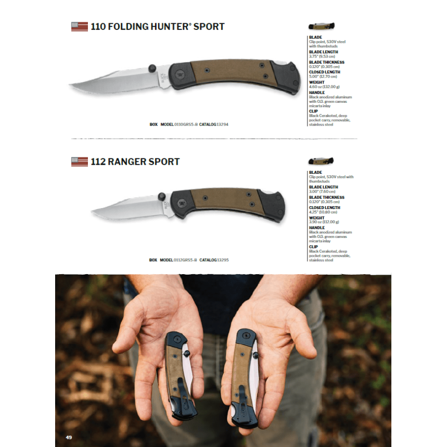 NAVAJA BUCK FOLDING HUNTER - RANGER SPORT