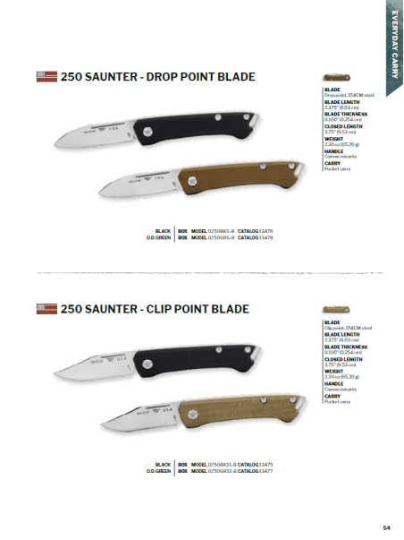 NAVAJA BUCK SAUNTER DROP-CLIP POINT