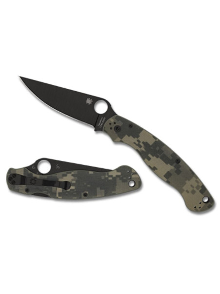 NAVAJA SPYDERCO MILITARY 2 CAMO PAVONADO