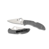 NAVAJA SPYDERCO DELICA 4 FRN PERFIL RECTO GRIS