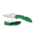 NAVAJA SPYDERCO DELICA 4 FRN PERFIL RECTO VERDE