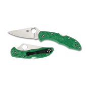 NAVAJA SPYDERCO DELICA 4 FRN PERFIL RECTO VERDE