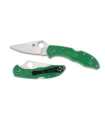 NAVAJA SPYDERCO DELICA 4 FRN PERFIL RECTO VERDE