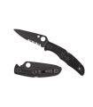 NAVAJA SPYDERCO ENDURA 4 PAVONADO FILO Y SIERRA