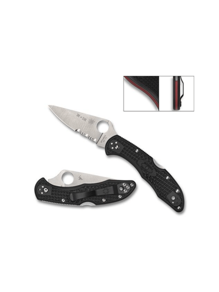 NAVAJA SPYDERCO DELICA 4 THIN RED LINE