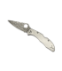 NAVAJA SPYDERCO DELICA 4 TITANIO DAMASCO