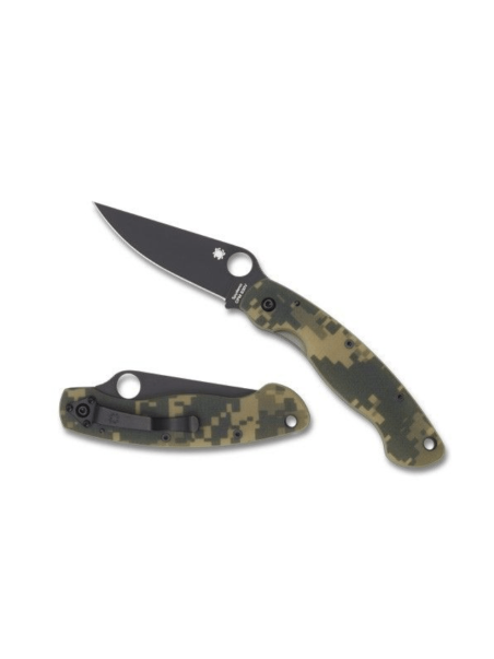 NAVAJA SPYDERCO MILITARY CAMO PAVONADO