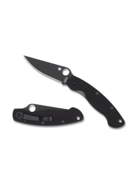 NAVAJA SPYDERCO MILITARY NEGRO PAVONADO